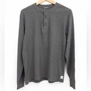 Reigning Champ Charcoal Long Sleeve Henley